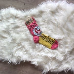 Blue Q combed cotton unicorn socks